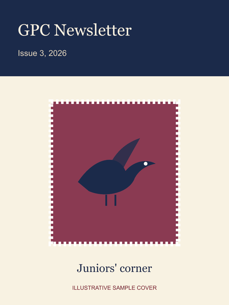 Cover of the Issue 3, 2026 newsletter: Juniors' corner