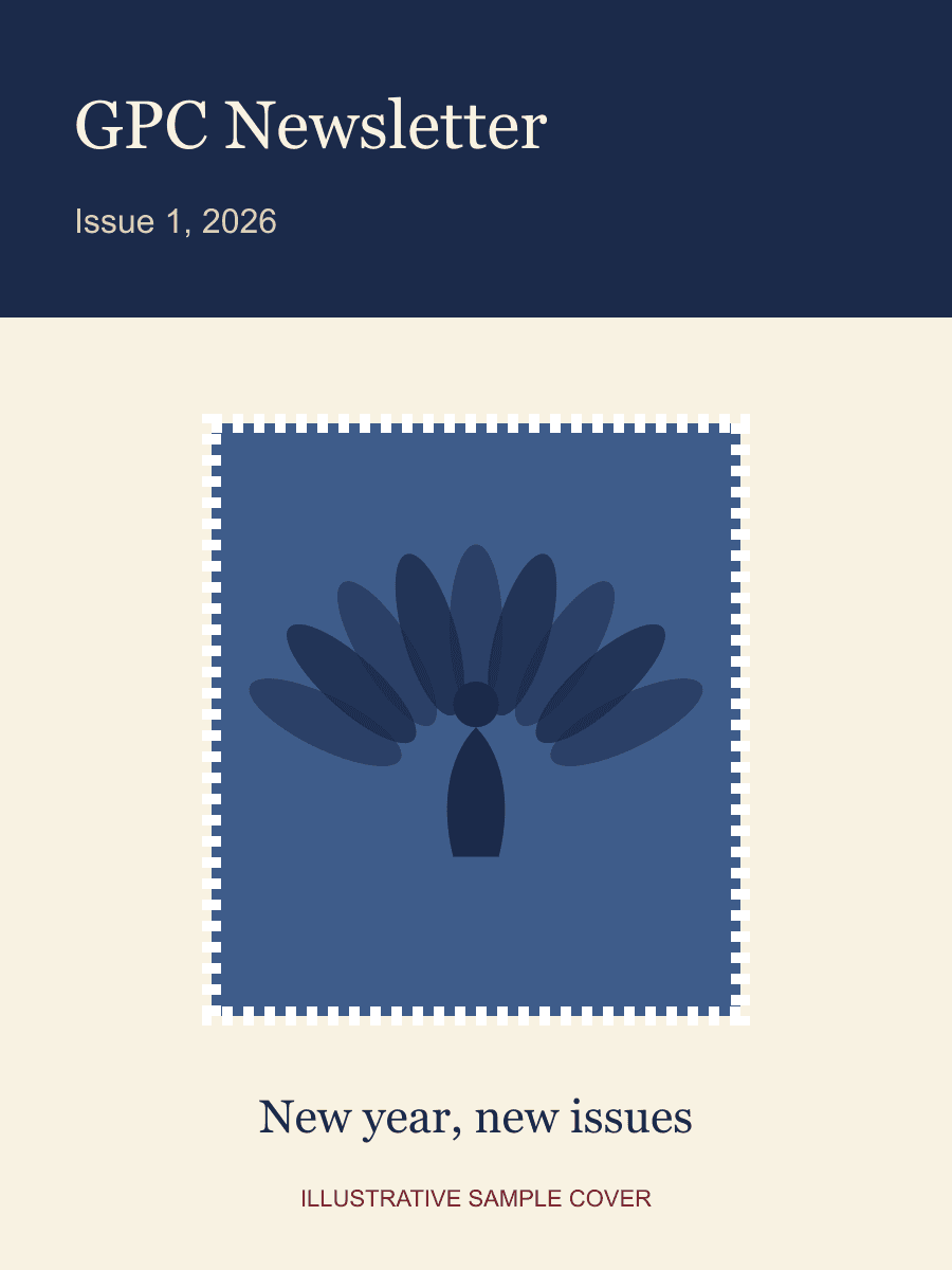 Cover of the Issue 1, 2026 newsletter: New year, new issues